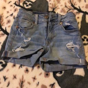 light blue shorts from aeropastle